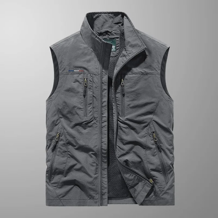 Cesare – Gilet cargo traspirante con tasche multiple