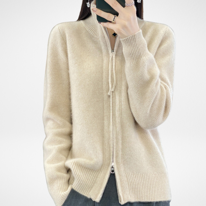 Gianny™ - Cardigan con zip in cashmere