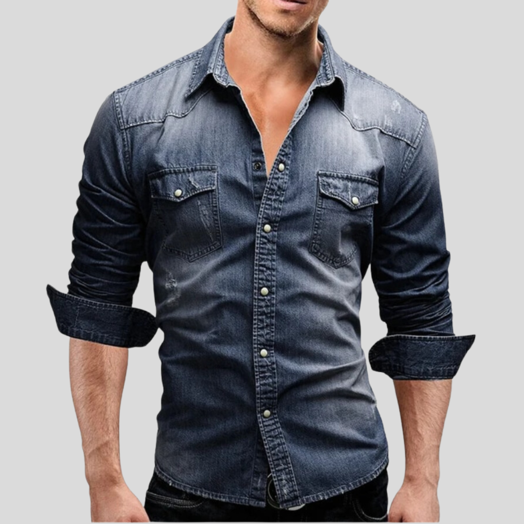 Lazaro™ - Camicia in denim moderna