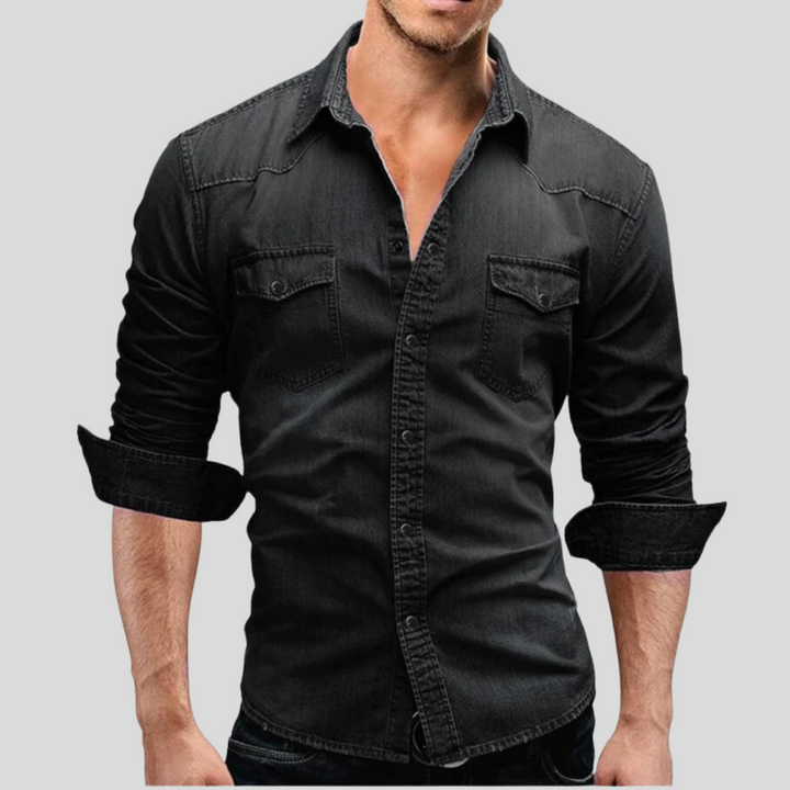 Lazaro™ - Camicia in denim moderna