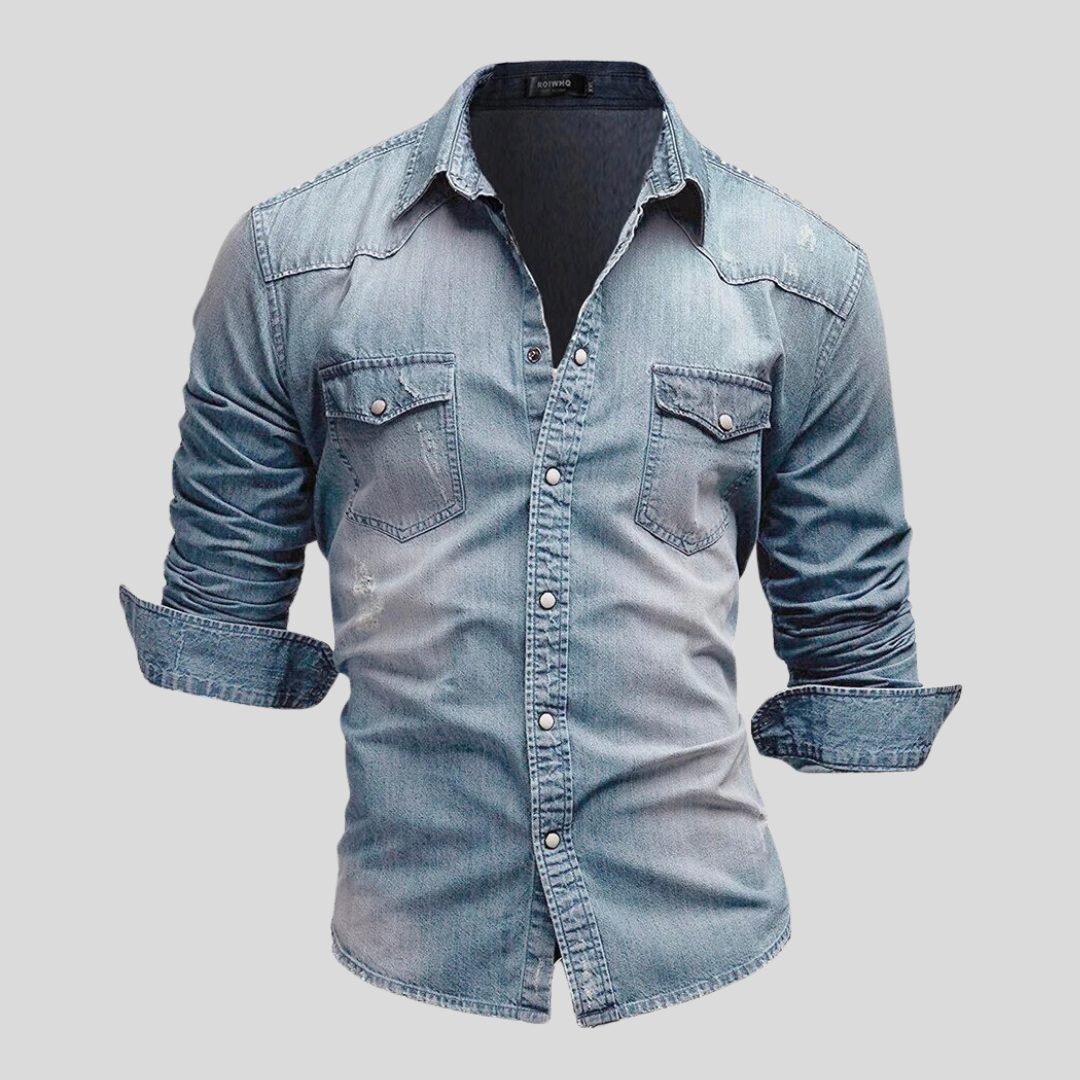 Lazaro™ - Camicia in denim moderna