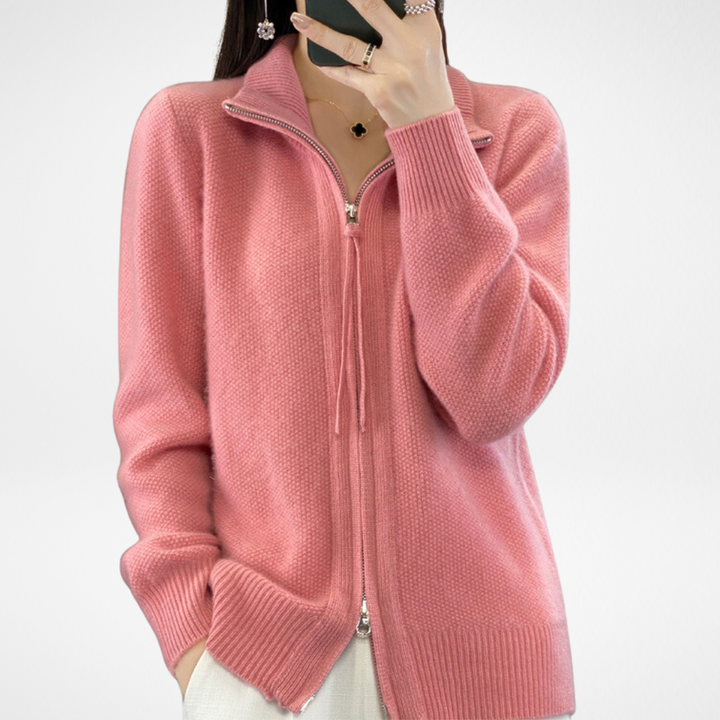 Gianny™ - Cardigan con zip in cashmere