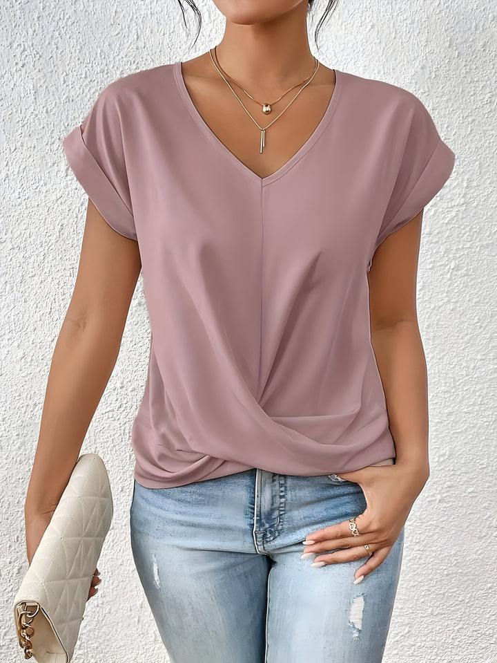 Faiba™ - Elegante camicia casual con scollo a V