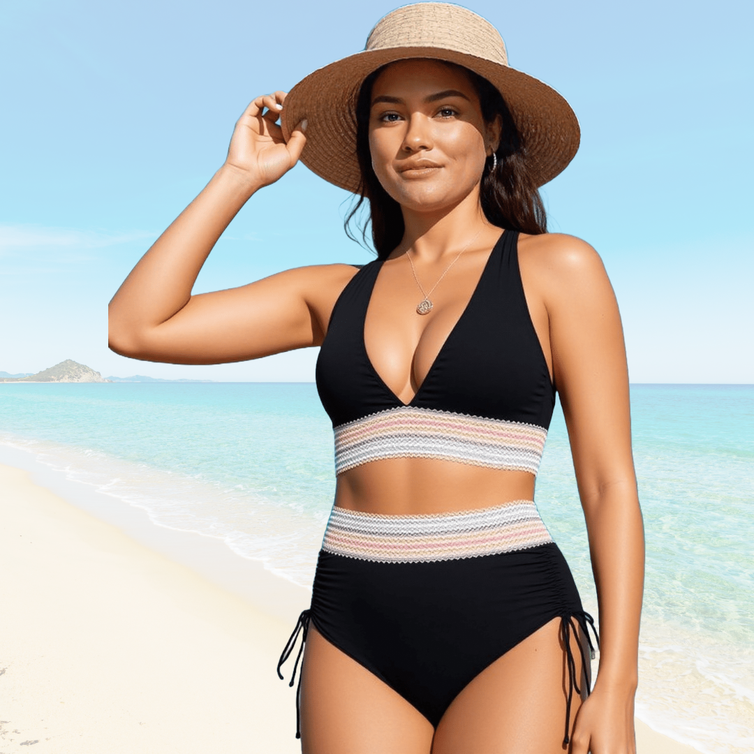 Jasmeen | Bikini elegante a vita alta modellante