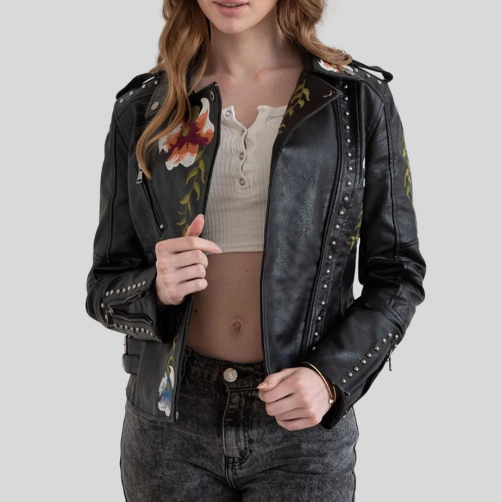 Vanda - Giacca Ricamo Floreale Retrò