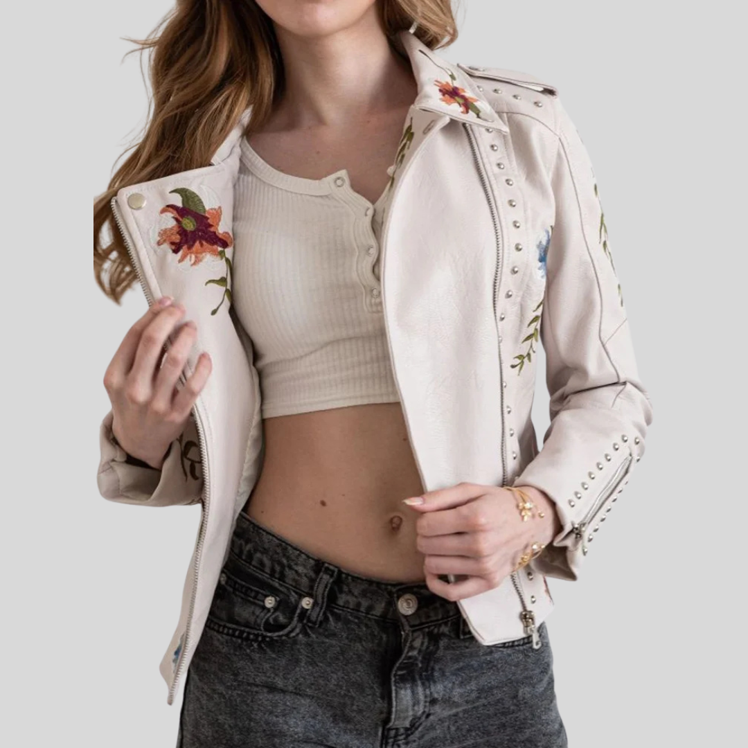 Vanda - Giacca Ricamo Floreale Retrò