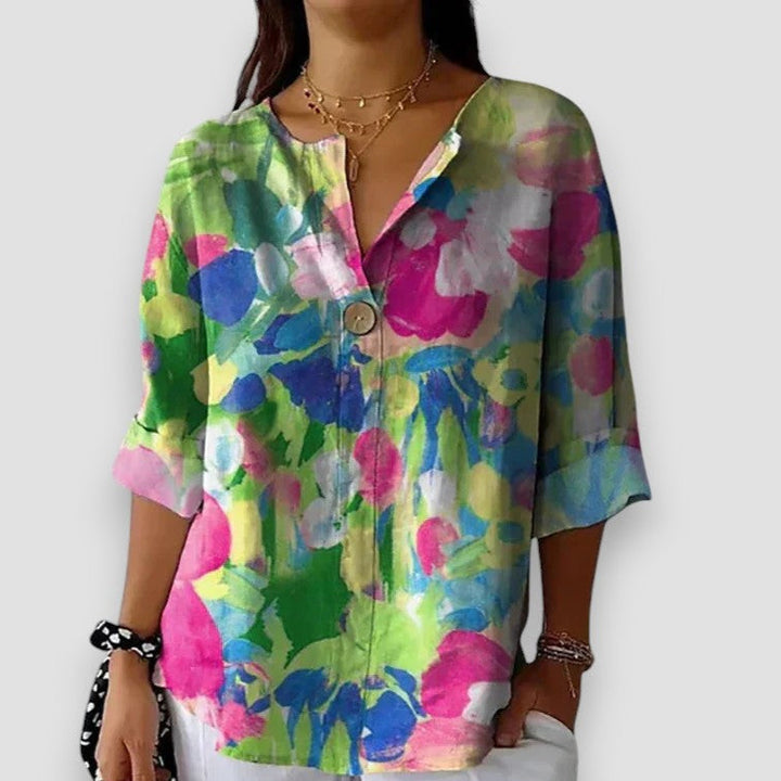 Eleonorah™ - Blusa Vintage a Fiori