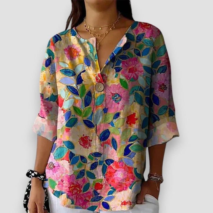 Eleonorah™ - Blusa Vintage a Fiori