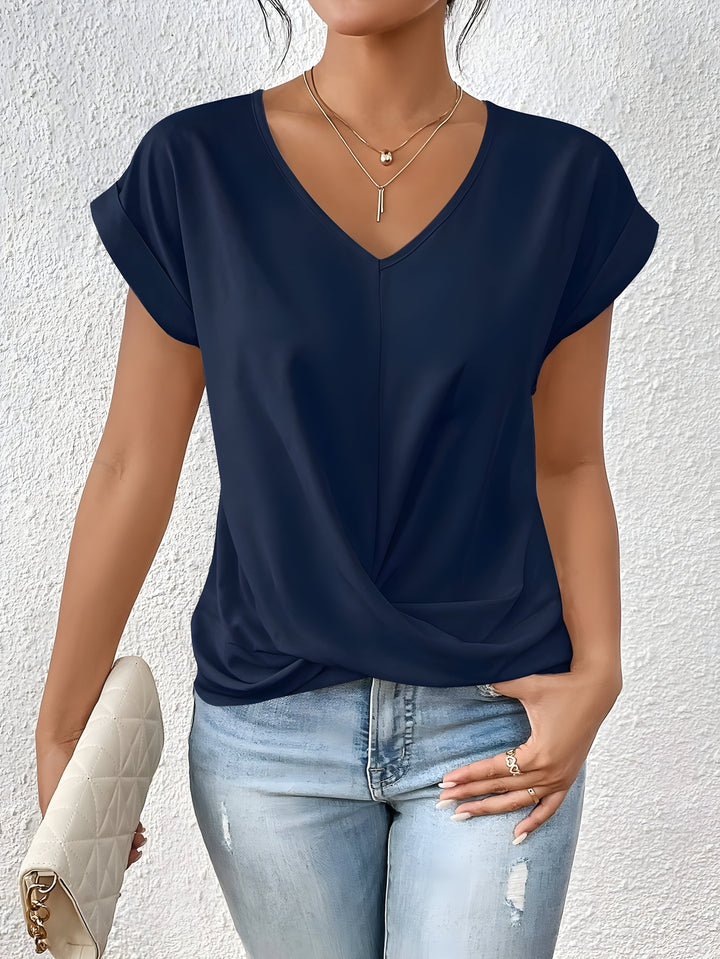 Faiba™ - Elegante camicia casual con scollo a V