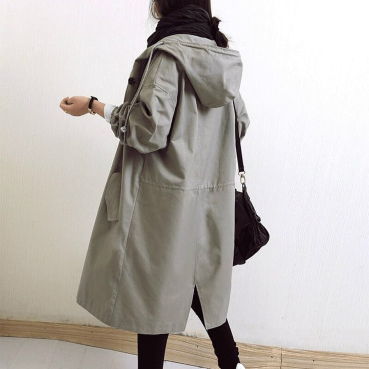 Enza - Cappotto Trench con Cappuccio