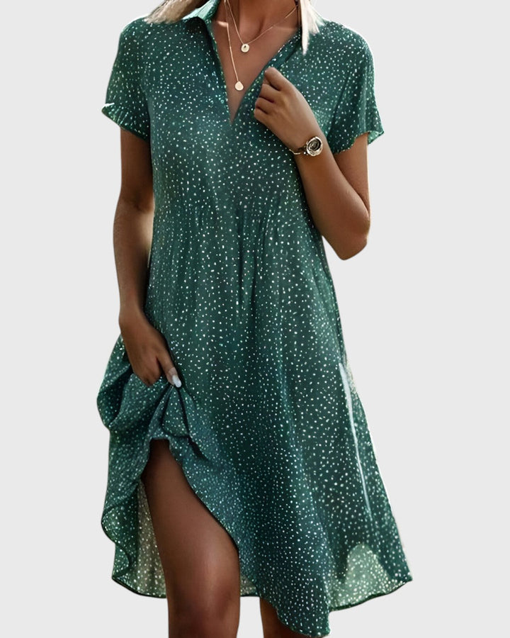 Velia - Abito Midi Raffinato e Flottante